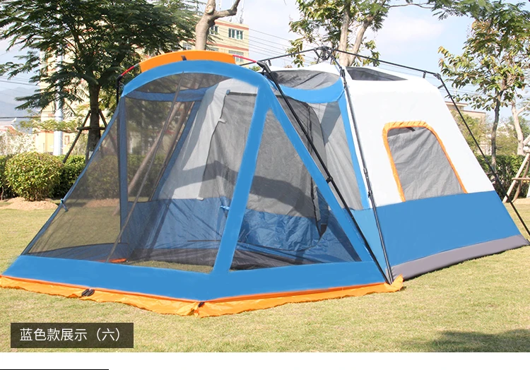 Alltel 5 человек один зал одна спальня двойной слой водонепроницаемый автоматический кемпинг семейные вечерние палатки большая беседка солнцезащитный козырек