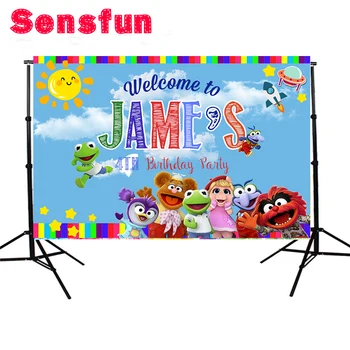 

SXY1280 New Background Photography Muppet Babies Backdrop Baby Newborn Nature Photocall Props Customize Photo Studio 7x5ft