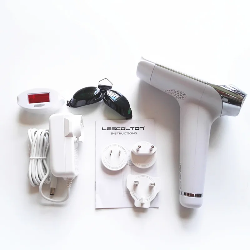 Lescolton Depilador a Laser Hair Removal Device Permanent Painless Laser Depilador Facial Home Epilator Unisex for Face Body