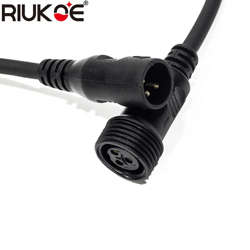 RIUKOE 10 шт./лот водонепроницаемый DMX 3pin сигнальный кабель Разъем 1 м для наружного