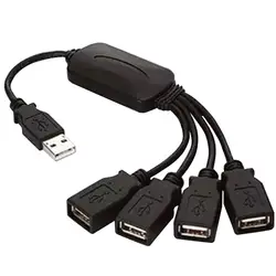 4 Порты и разъёмы Кабель USB хаб расширения/сплиттер адаптер для портативных ПК USB 2,0 подставка для концентратора USB1.0/1,1 Лидер продаж