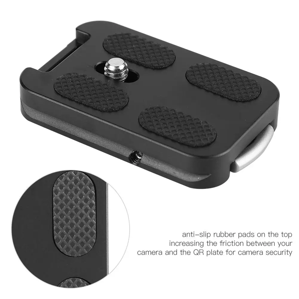QR-60 Quick Release Plate UNC 1/4 дюйма винтами с ремешком пряжкой для Arca-Swiss шаровой головной штатив