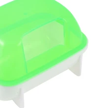 JFBL Pet Hamster Bathroom Bath Sand Room Sauna Toilet Green White 12x9x9cm