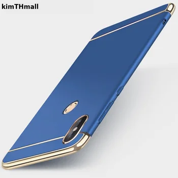 Картинка Чехол для Xiaomi Mi A2 lite крышка Роскошный Королевский золото металлическое покрытие Футляр съемный чехол 3 в 1 для Xiaomi Mi A2 случае kimTHmall