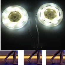 Светодиодный светильник-кровать с датчиком включения и выключения движения, ночной Светильник для шкафа, шкафа, лестницы