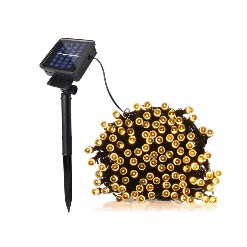 Christmas Lights 50 100 200 Led Solar Power Fairy Light ...