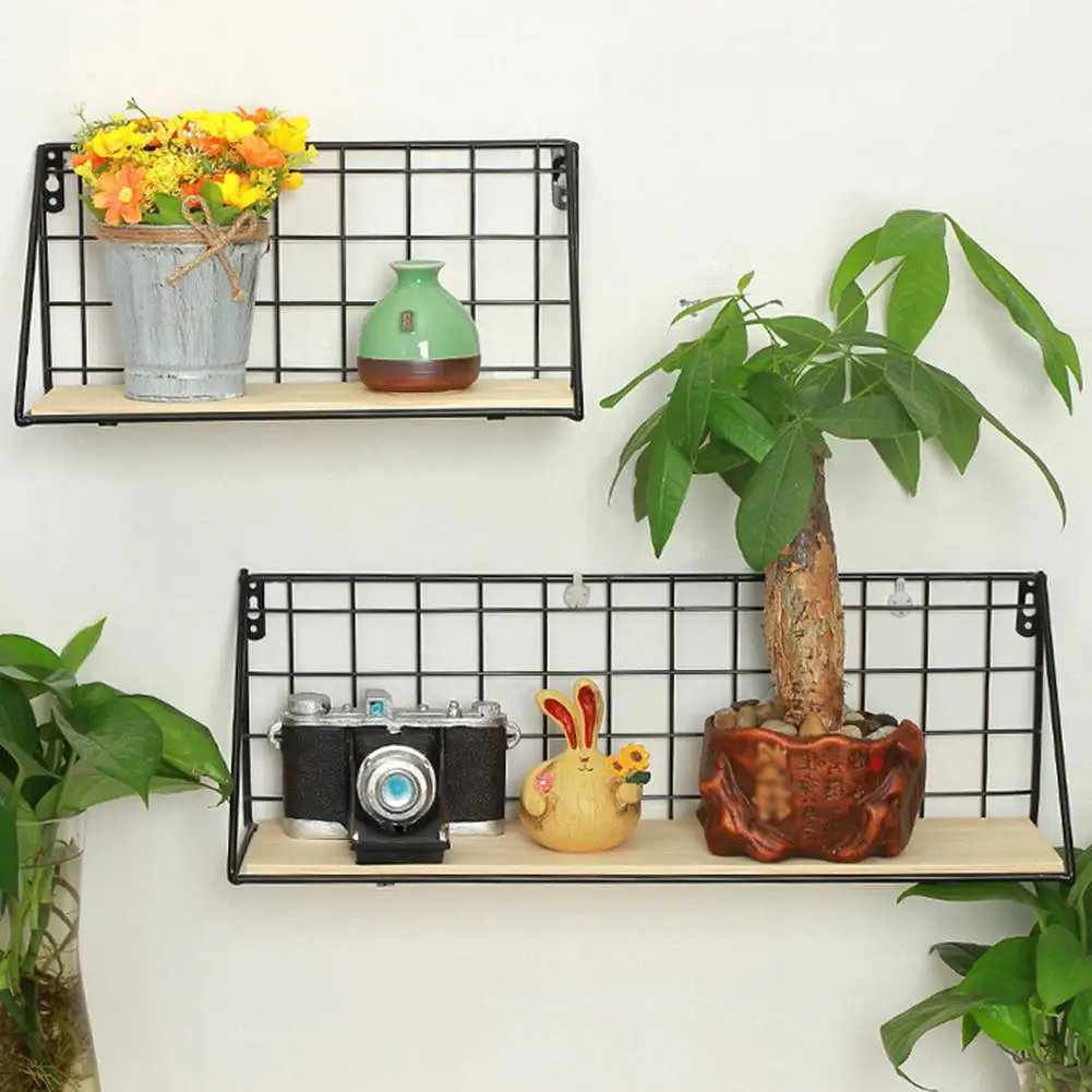 

Universal Simple Wall-Mounted Grid Slot Boards Storage Shelf Hot Sale Kitchen Bathroom Multi Function Wall-Mounted Storage Rack