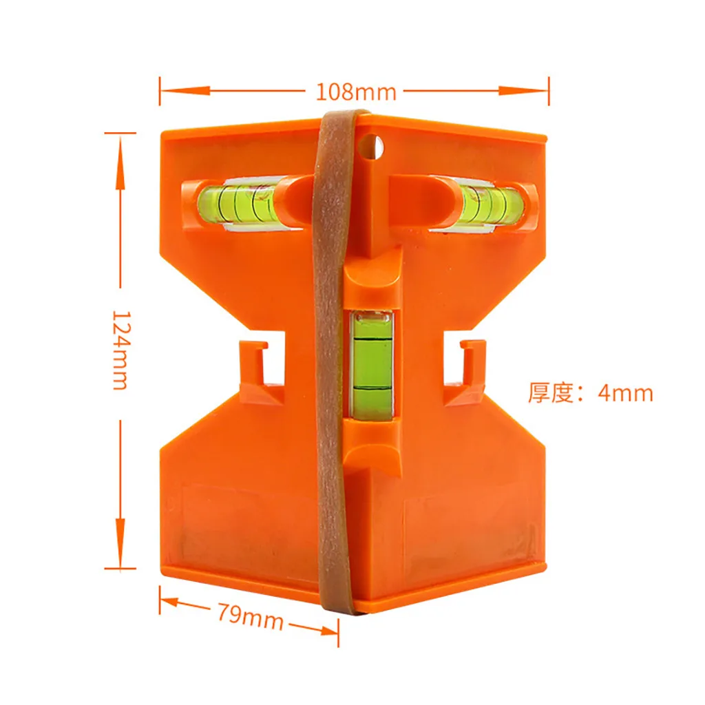 Магнитный уровень трубопровода дух пузырьковый уровень для трубы деревянные столбы установка многофункциональные ручные инструменты для деревообработки#20