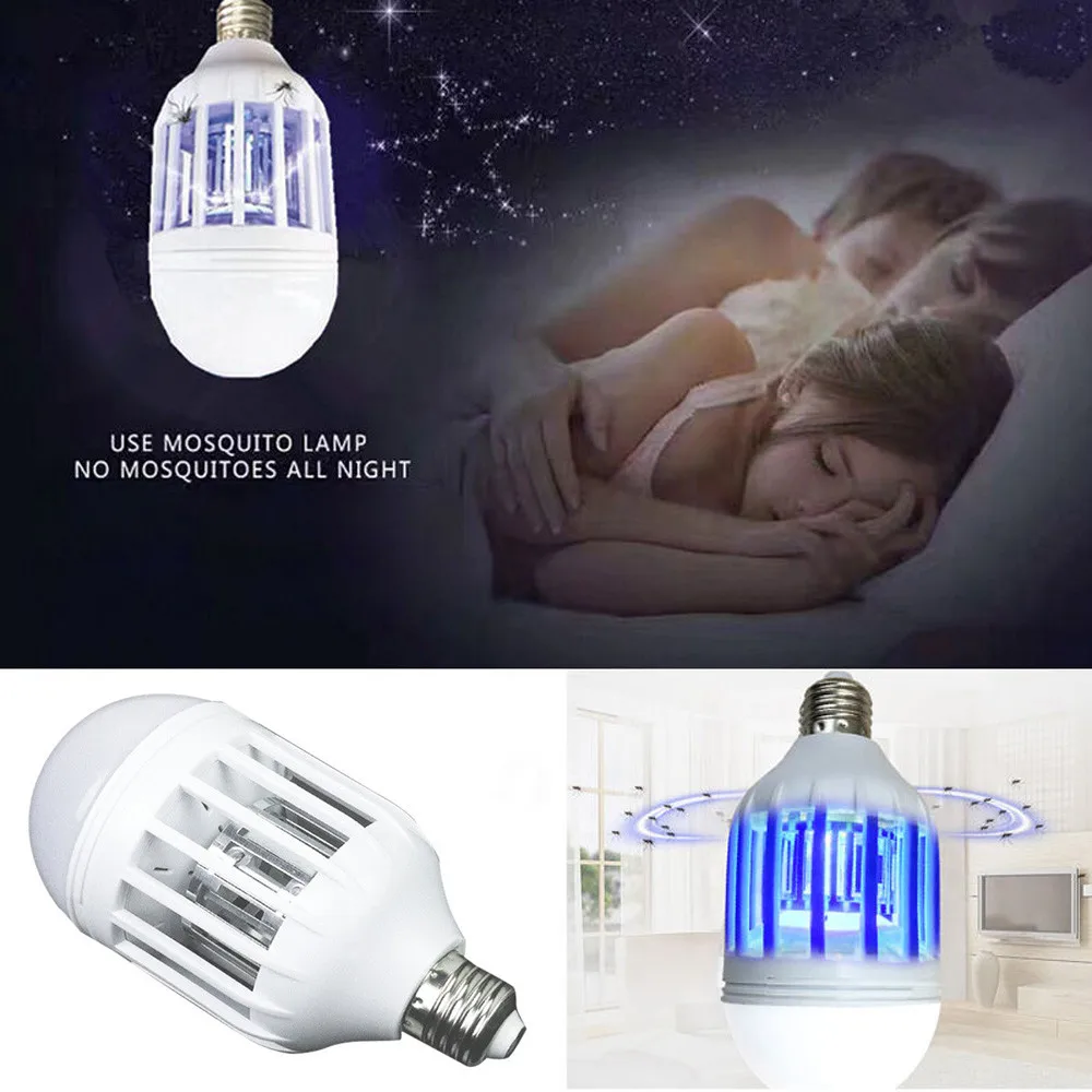 A Beautyjourney Lampe LED Anti Moustique,ÉClairage LED Anti-Moustique LED Lighting 220V Standard Cage à Oiseaux De Forme 