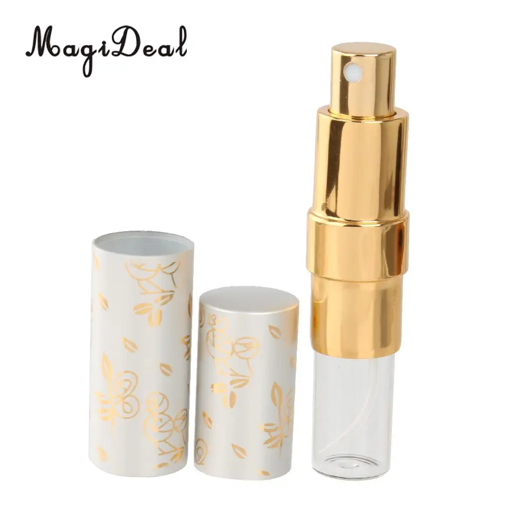 15ml Aftershave Atomizer Bottle Pump Travel Refillable Spray Purple Spray Atomizer glass Anodized Aluminium Scent bottle