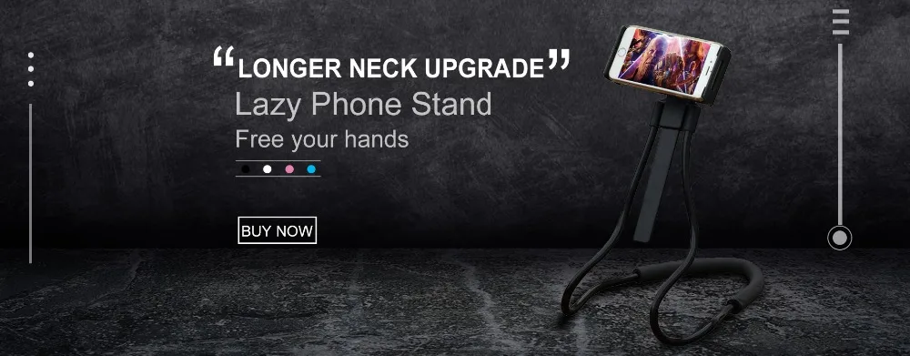 Fimilef Универсальный Ленивый Кронштейн, вращение на 360 градусов, настольная подставка, шейный держатель для мобильного телефона, держатель для IPhone, Android, на кровать