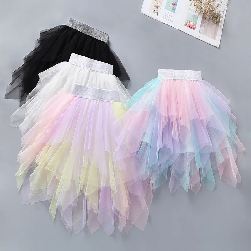 Babyinstar Summer Tutu Skirt Tulle Girl Irregular Design Baby Girl Clothes Kids Tutu Cute Baby Skirts Girl Kids Clothes Skirt