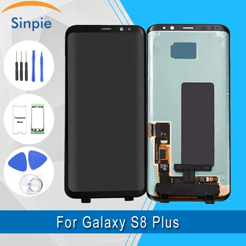 Super Amoled ЖК дисплей для samsung Galaxy S8 Plus + инструменты закаленное стекло Оригинальный