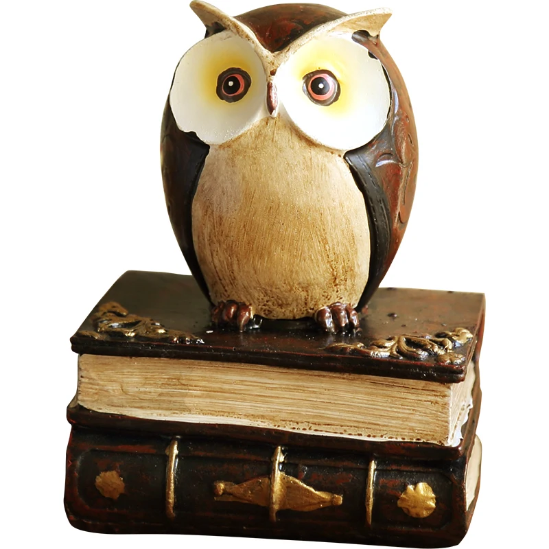 غرفة المعيشة الأمريكية البلاد خزانة الديكور الإبداعية الحديثة بسيطة المنزلية جميل البومة صغيرة تأثيث تمثال المنزل دراسة