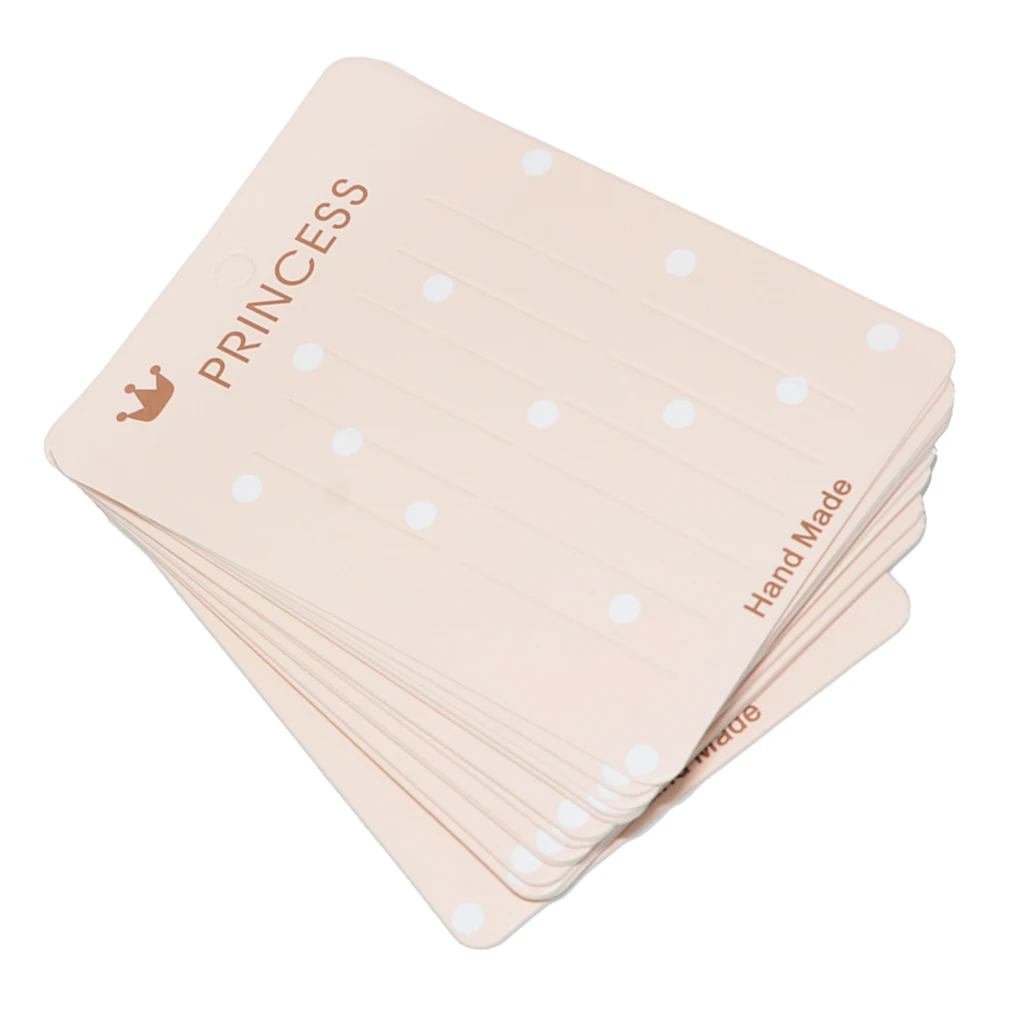 20pcs Hair Clip Card Paper Jewelry Display Cards Paper Cardboard Hair Accessory Cards Blank Hairpin Hair Band Packaging Cards