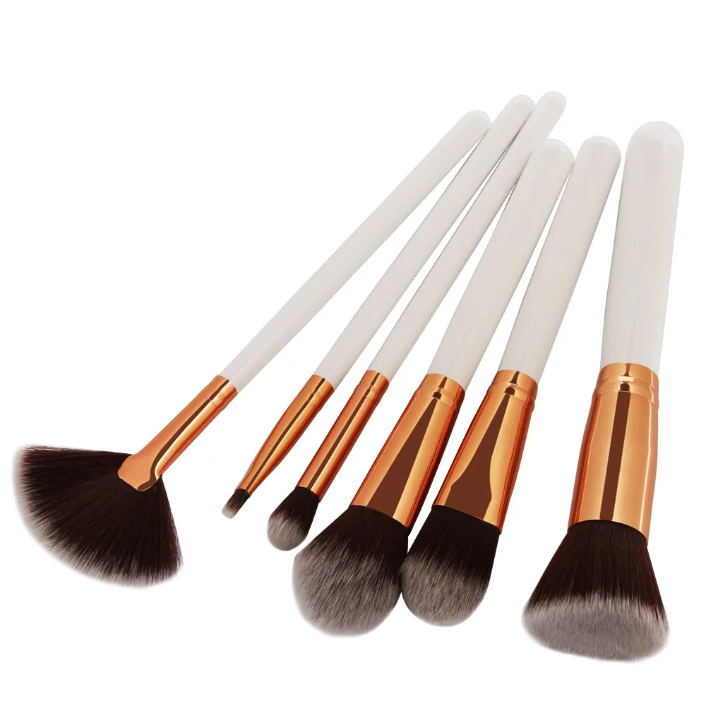 Fashion Girl Product 6Pc Makeup Brushes Set Powder Foundation Eyeshadow Eyeliner Lip Cosmetic Brush Pincel de maquiagem zsmw