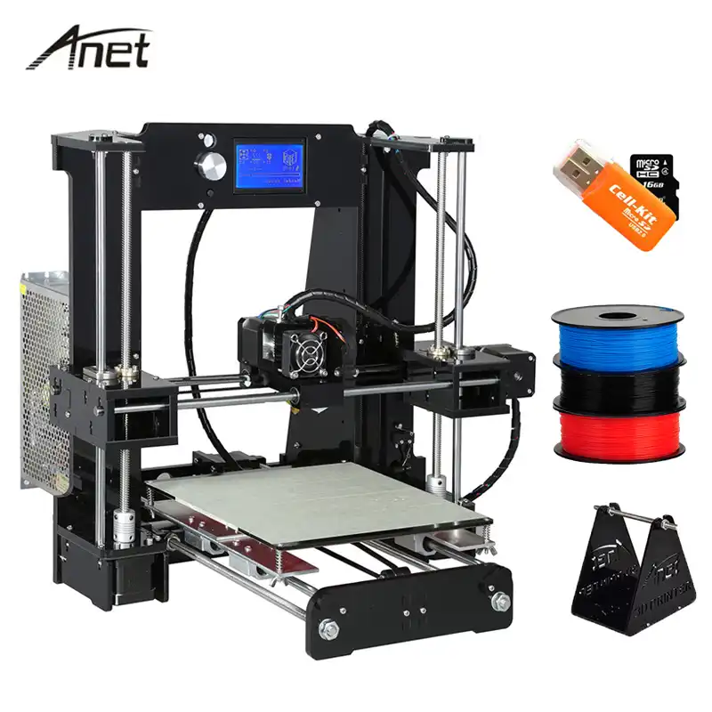 Anet Высокая точность A8 Plus A6 нормальный Reprap i3 Impresora 3d принтер многоязычный большой размер печати подарок PLA нить 8 Гб SD карта - изображение