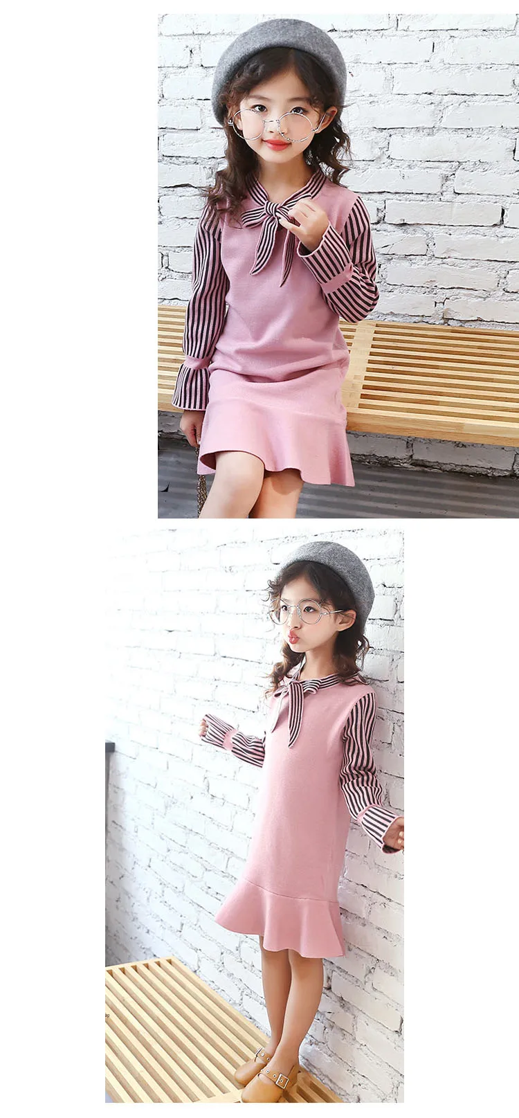 school knitting girls dress long sleeve autumn sweater kids clothes big little girl clothing children dresses size 14 10 12 8 9  5 6 7 8 9 10 11 12 13 14 15 16 years little teenage big girls dress winter girls dresses girl autumn clothing (1 (5)