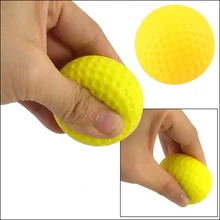 100% Best Retail golf practice ball PU Indoor Outdoor Training Practice Golf Balls Soft Light Yeloow color sport ball