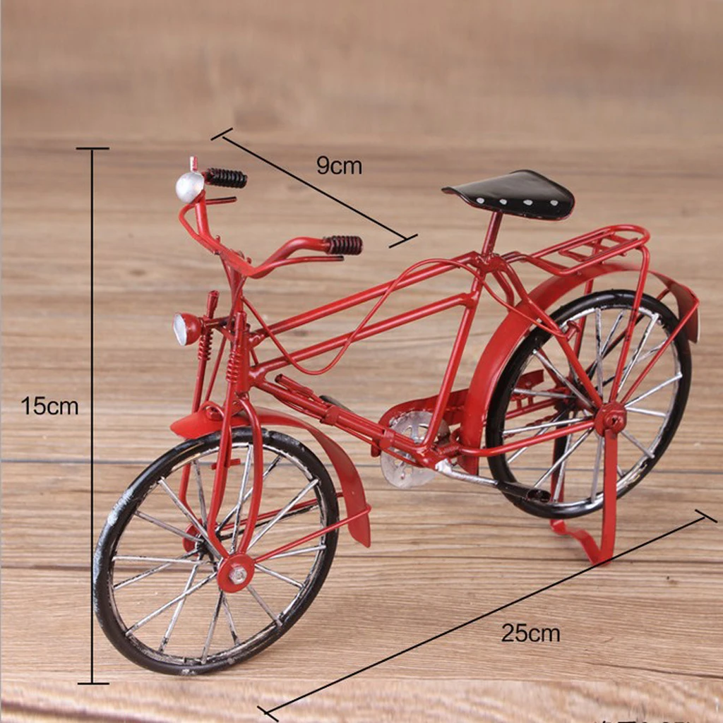 Mini Vehicle Basket Dollhouse Cute Decor Bicycle Flower Home Collectible Garden