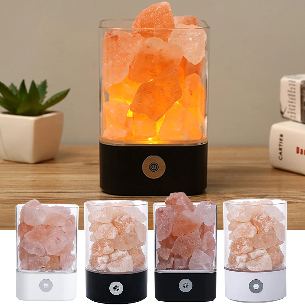 Indoor bedsi Creator lamp lava Purifier himalayan USB Crystal natural led Air US 