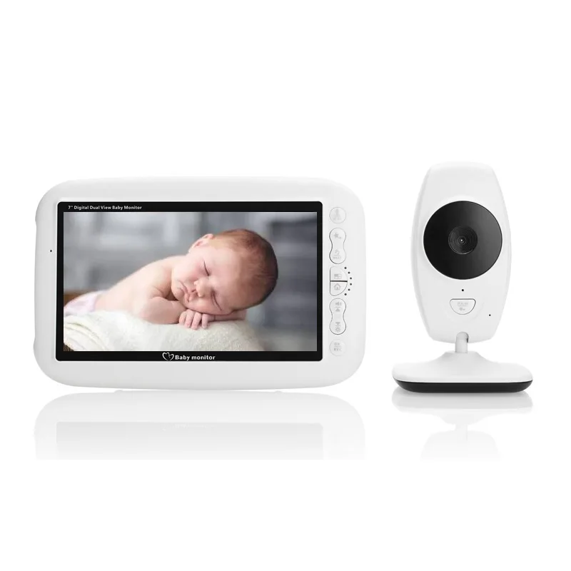 

7.0 inch baba electronics baby monitor IR Night vision Intercom Lullabies Temperature monitor bateria eletronica detector fetal