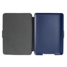 Магнитная PU кожаный чехол slim для Amazon Kindle Paperwhite(крест-накрест, темно-синий