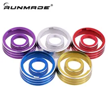 Runmade Алюминиевый автомобиль кондиционер аудио ручка переключатель кольцо Накладка для VW Golf 7 стайлинга автомобилей