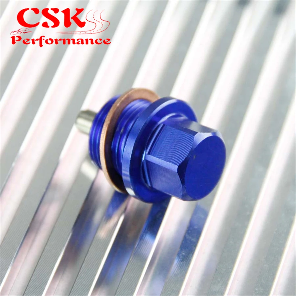 1 Pcs Engine Oil Pan Drain Plug Bolt Anodized Crush Washer M20