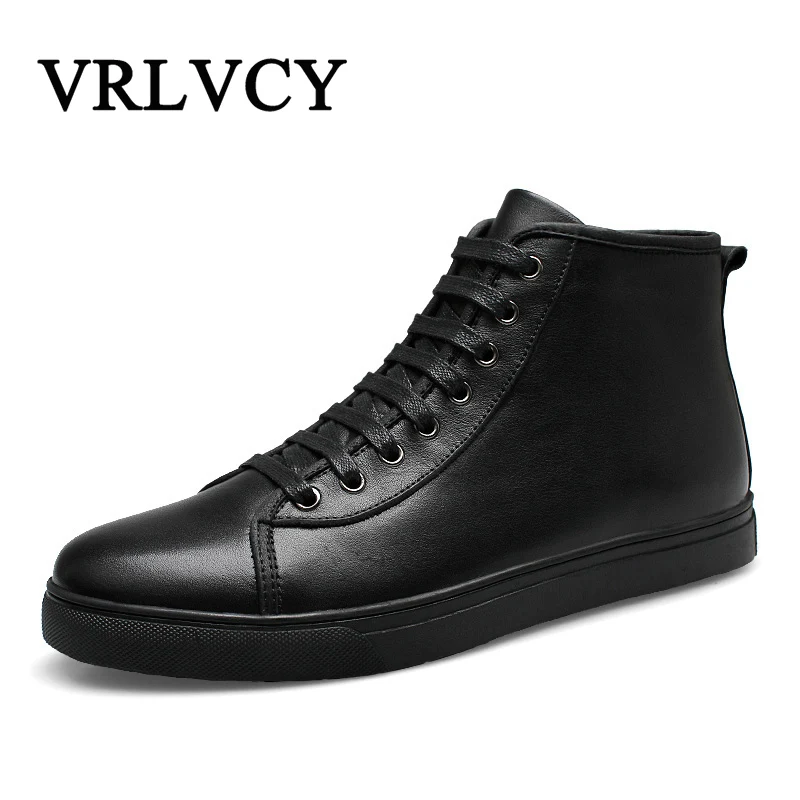 Inverno Quentes Velvet Homens Mantenha Handmade Flats De Inglaterra Black Up Peludo Algodão Plus black Tornozelo Botas Lace xYRRHwF7q