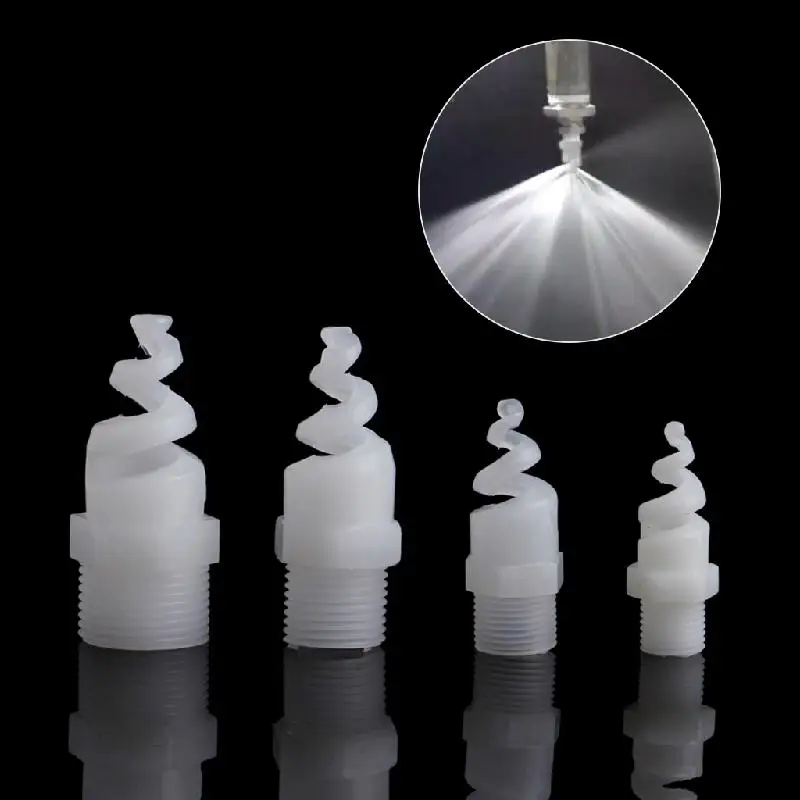 

5Pcs Plastic Spiral Cone Nozzle Spray Sprinkler Head 1/4" 3/8" 1/2" 3/4" bspt Irrigation Watering Dripper Sprinkler Pot