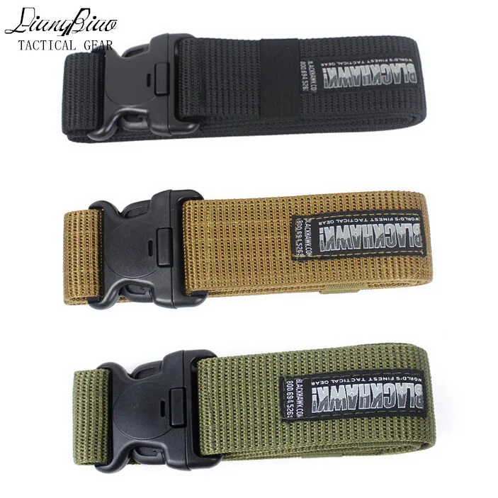 

New Hot Sale Adjustable Army Tactical Belt Combat Rigger Militaria Military Waistbelt For long-lasting With Four Colors