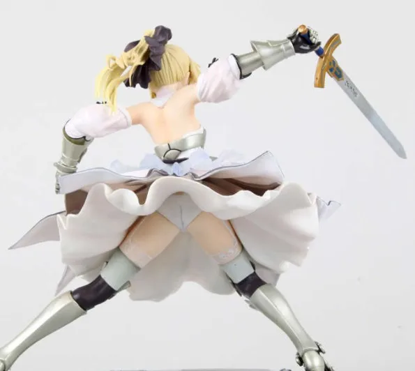 Fate Stay Night неограниченное коды Saber Lily 1/7 весы 22 см ПВХ фигурка Фигурки Коллекционная