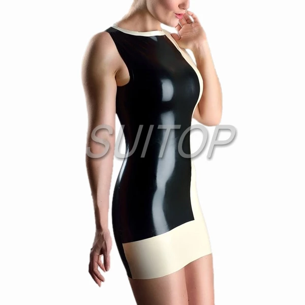 rubber mini dress