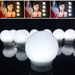 Макияж свет зеркало свет комплект Настольный набор гардеробная Голливудский стиль Гламурный 10 лампочка затемнения 5 в Светодиодная лампа