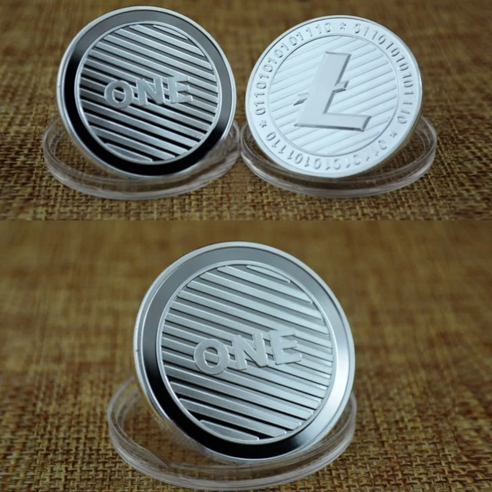 1 PCS Silve/Gold Plated Bitcoin Litecoin Ripple Dash Coins Commemorative Coins Art Collection 1 PCS Silve/Gold Plated Bitcoin Litecoin Ripple Dash Coins Commemorative Coins Art Collection