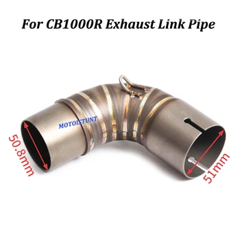For Honda CB1000R Motorcycle Exhaust Escape Muffler Modified Middle Conncetion Link Pipe Slip on 2010-2015