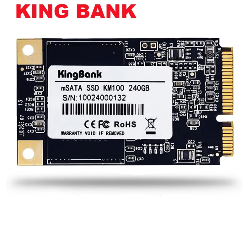 KingBank mSATA SSD 120 GB 240 GB Mini SATA Внутренний твердотельный накопитель 32 GB для ноутбука сервер 120G 240G SSD