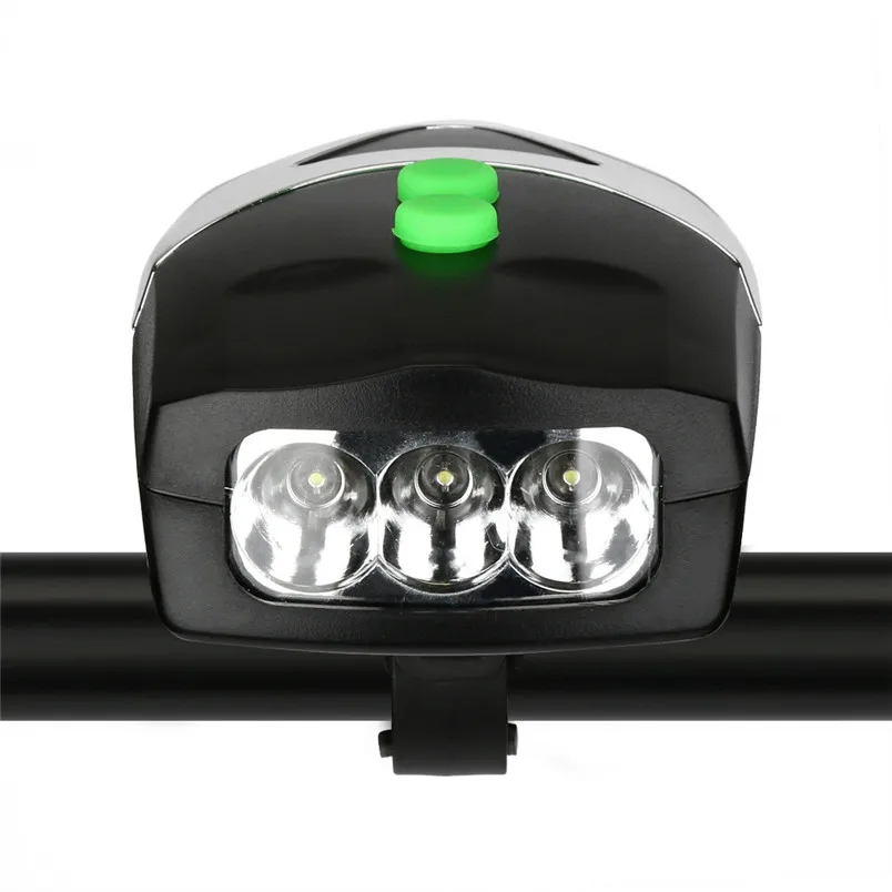3LED Bicycle Bike Light with Horn Bike Bell Headlight Cycling Riding Accessories #2A16 (10)