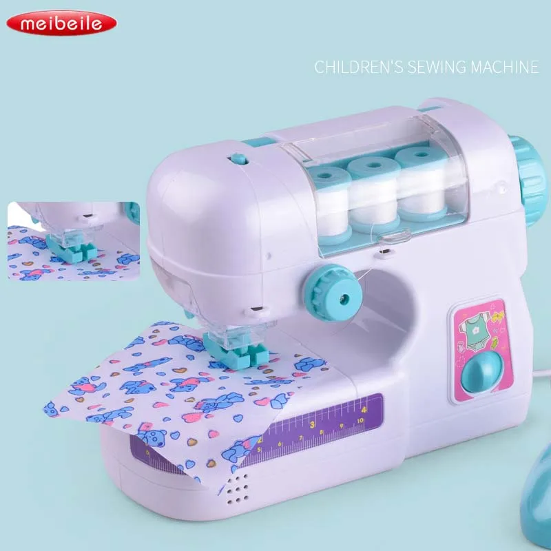 

New Simulation Of Electric Doll Clothes Sewing Machine Small Household Appliances Children Playing Home Toys
