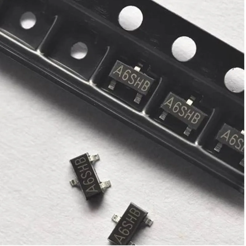 

100pcs SI2306DS SI2306 A6SHB SOT23 N-Channel MOSFET