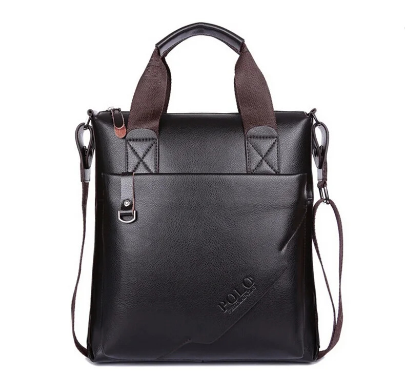 

Hot Famous Brand 2016 Business Men Messenger Bag Lock Shoulder Bags Genuine Leather Bags Cowhide Purses and Handbags