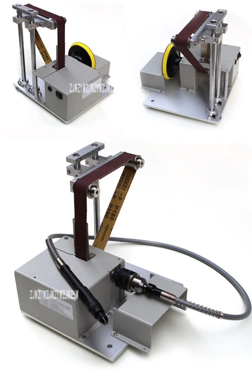 5000 об./мин../песочный ремень полировальная машина Мини Портативный Настольный деревообрабатывающее шлифование машина 12-В 24 В 8A