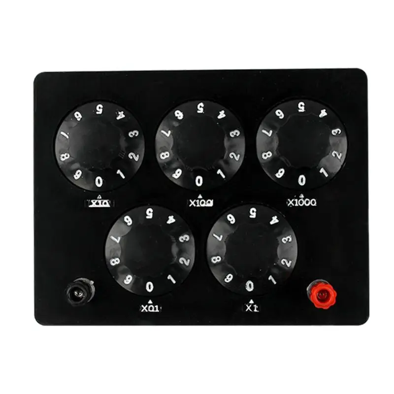 0-9999.9 Ohm Variable Resistance Box Decade Resistor Experimental Equipment For Physical School Teaching