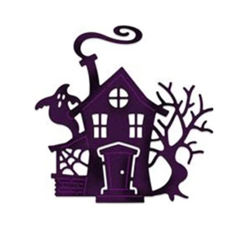 Buy 5.8x5.8cm Ghost House Halloween dies Metal Cutting