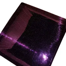 Фиолетовая мини квадратная зеркальная стеклянная мозаичная плитка, зеркальный лист акриловая самоклеящаяся Серебряная стеклянная ремесла, 30 см/лист