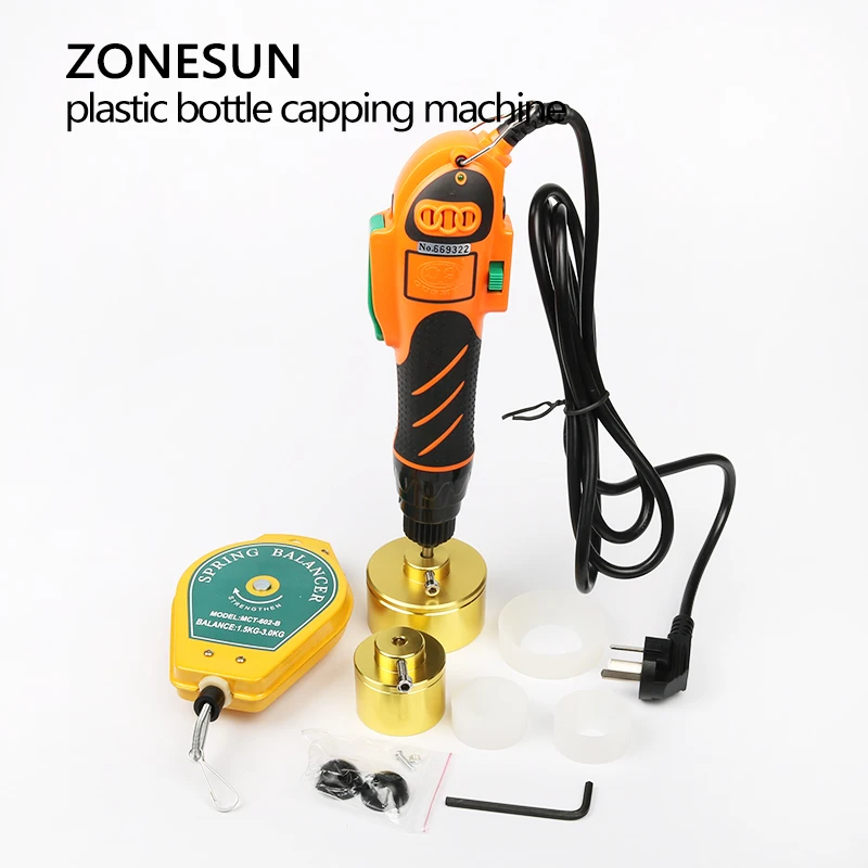 ZONESUN 110/220 В ручной инструмент для укупорки бутылок Пластиковая крышка винтовая