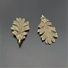 10pcs/pack Antique bronze alloy daisy leaf Necklace pandent Vintage Jewelry Findings Handmade Crafts Bracelet Dec  01329 44*27mm ► Photo 2/2