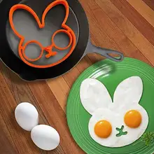 Оранжевый Кролик Силиконовый форма для яиц кольцо кухонная утварь жареное яйцо Кухонные гаджеты