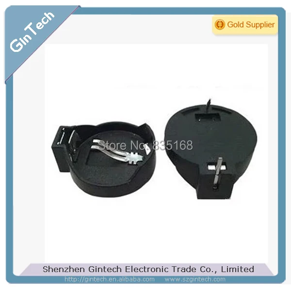 

FREE SHIPPING 100PCS CR2025 CR2032 battery holder Battery Socket 3V button battery holder,battery Case